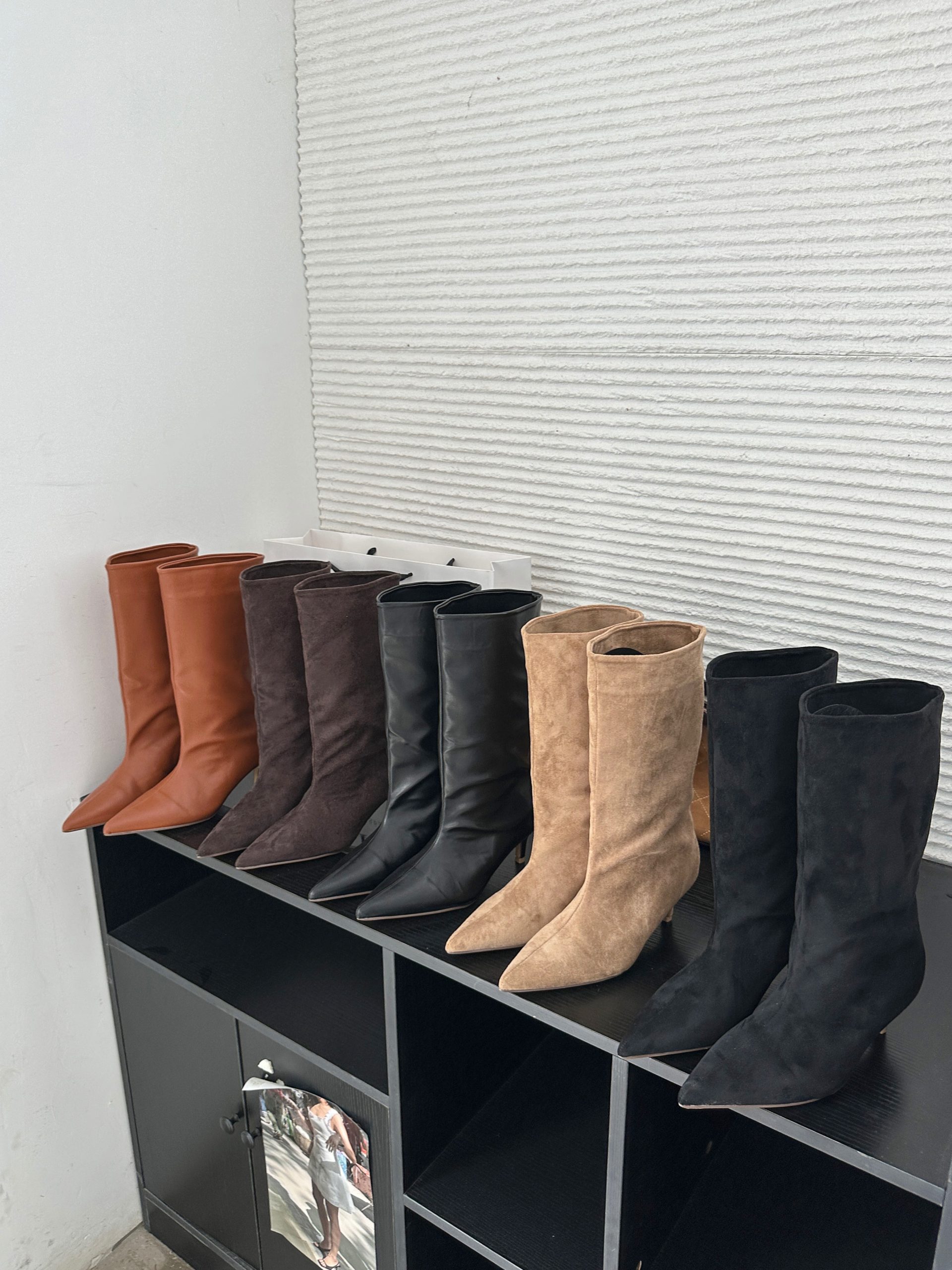 Dormier Women's Pointed Toe Mid-Calf Boots 2026 Autumn Winter Fashion High Heel - Image 3